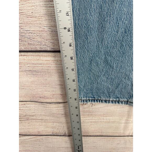 Levi's Premium Wedgie‎ Straight Jeans Women's Size 28 Blue Light Wash Denim - Picture 12 of 15